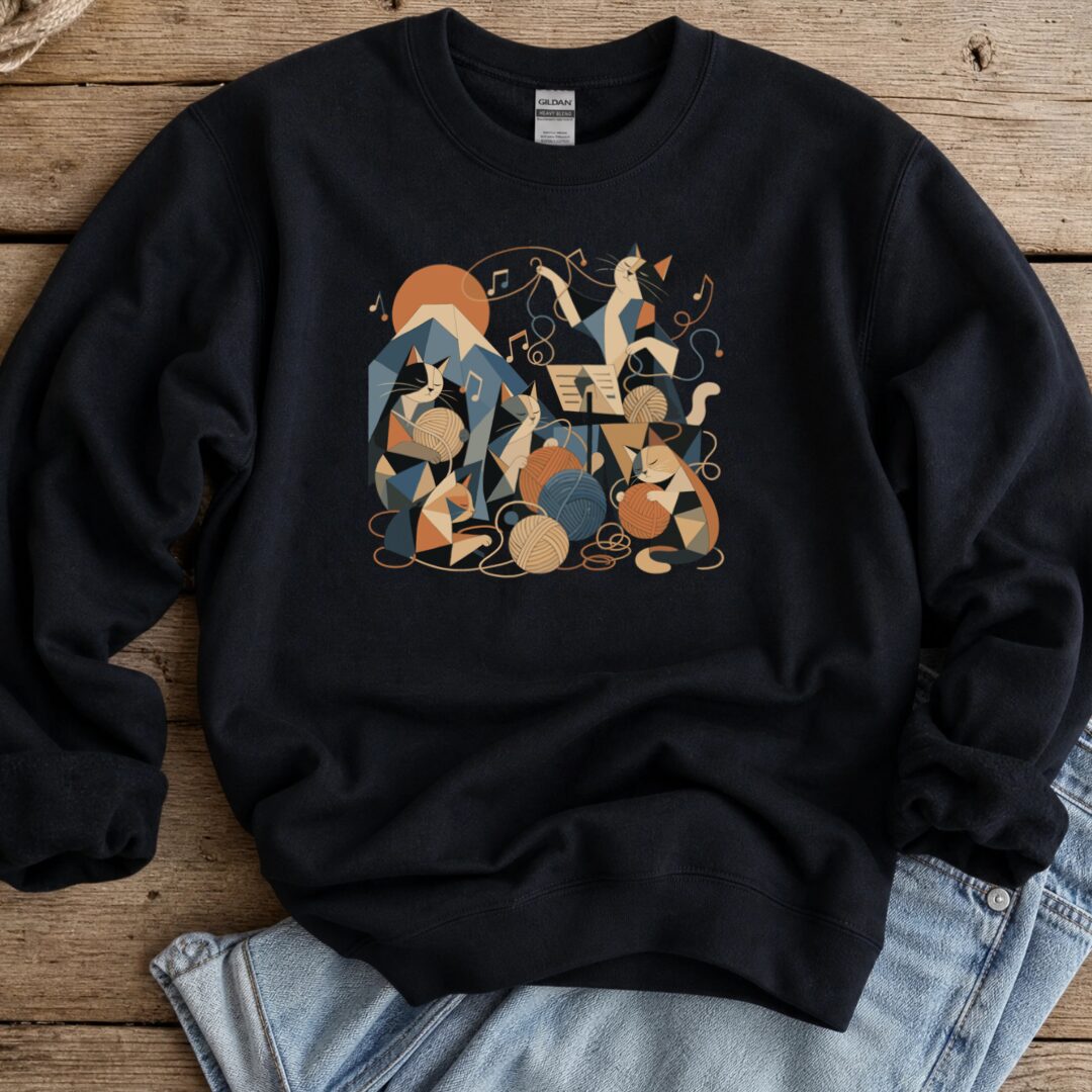 The Sound Of Yarn Sweatshirt Black t-shirt