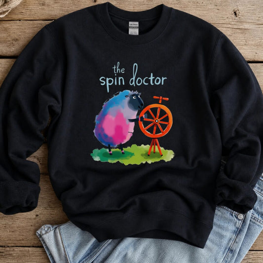 The Spin Doctor Sweatshirt Black t-shirt