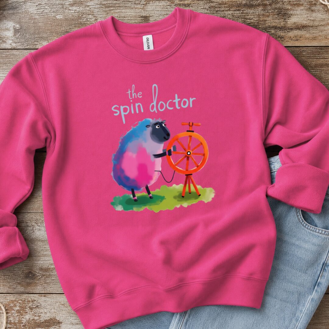 The Spin Doctor Sweatshirt Bright Pink t-shirt