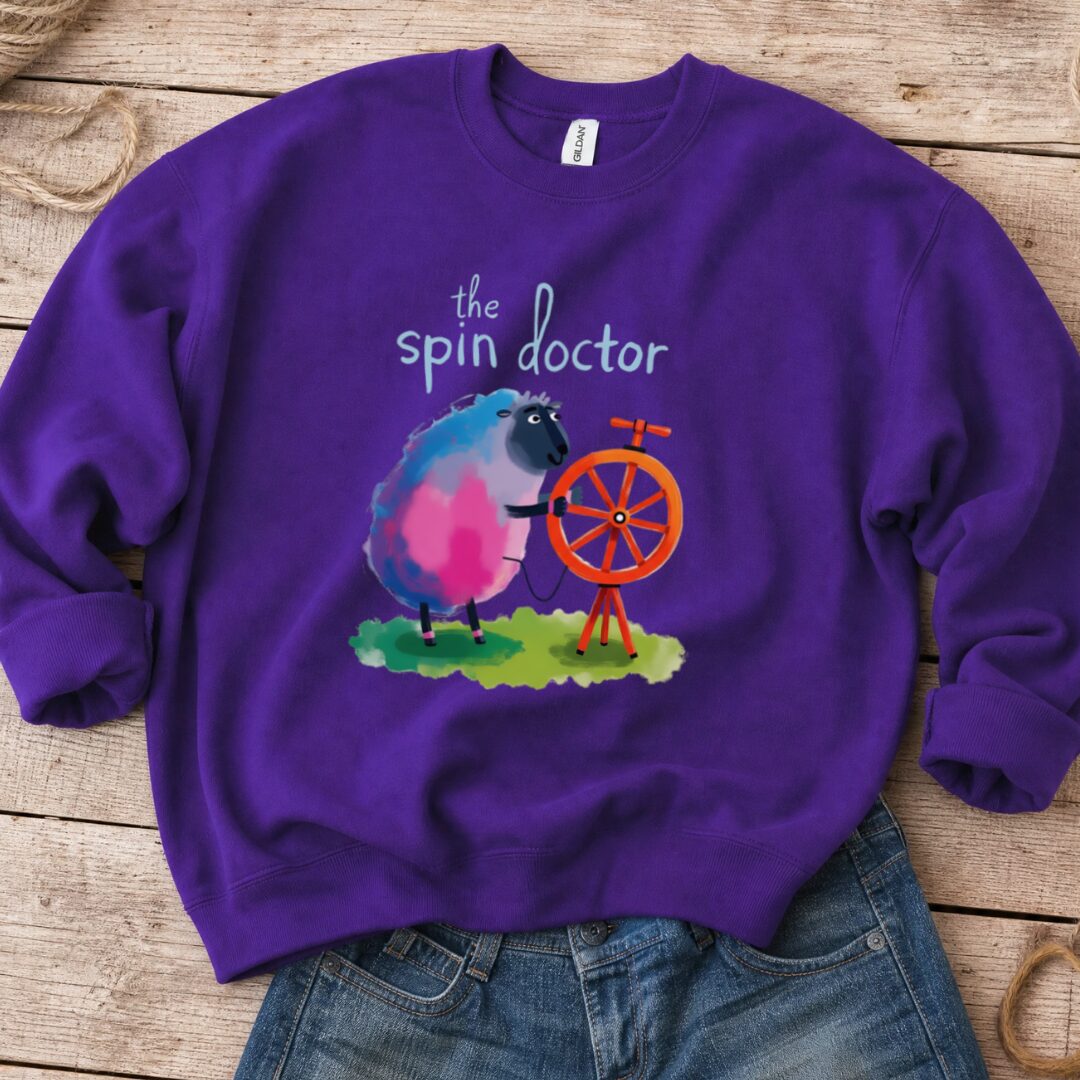 The Spin Doctor Sweatshirt Purple t-shirt