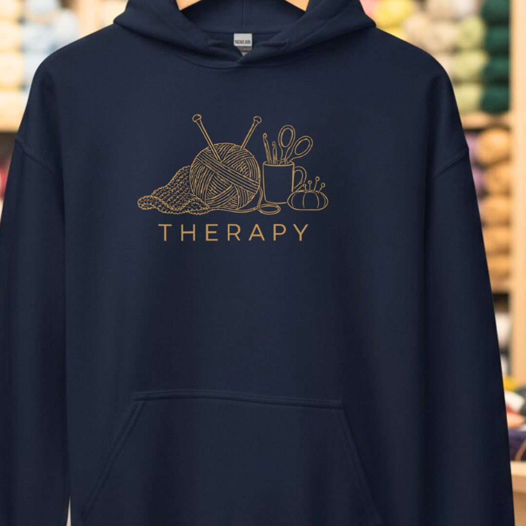 Therapy Hoodie Navy t-shirt