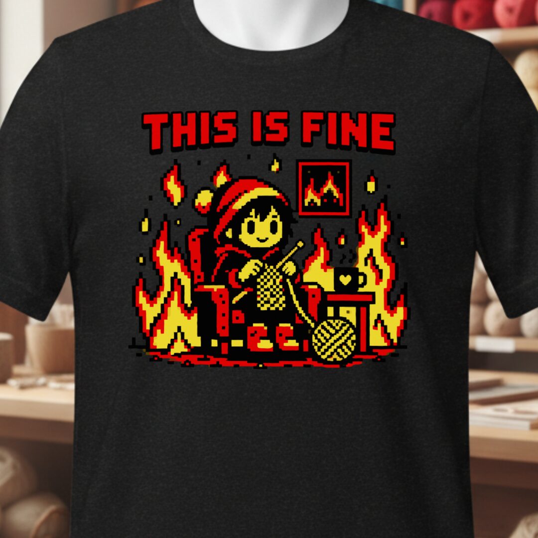 This Is Fine T-Shirt Black t-shirt