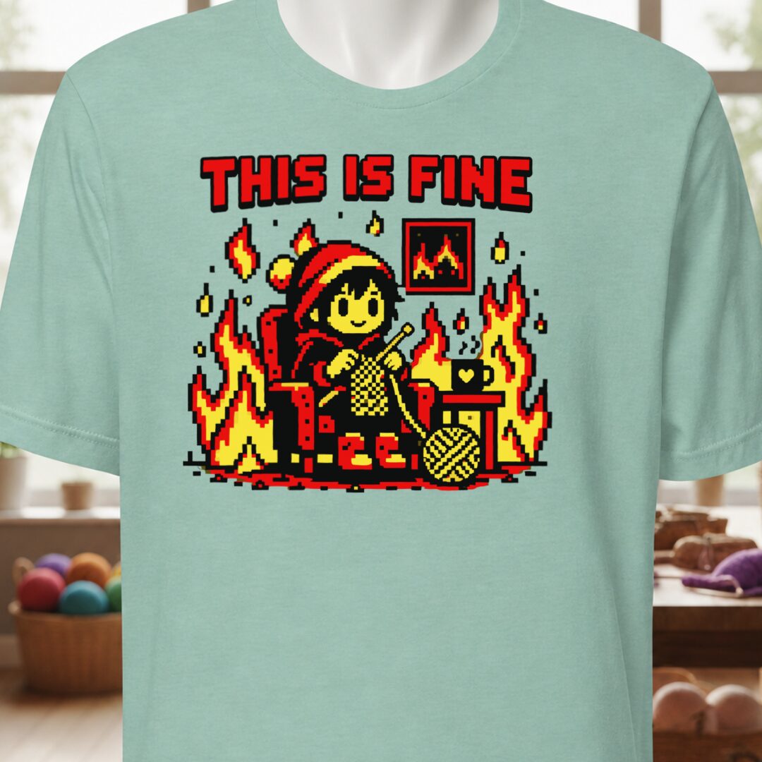 This Is Fine T-Shirt Sea Breeze t-shirt