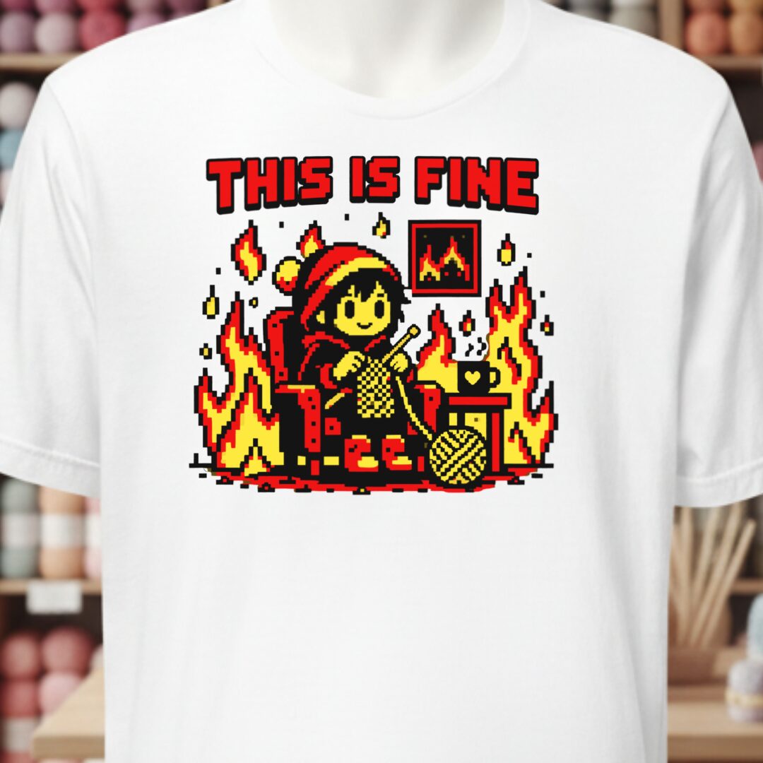 This Is Fine T-Shirt White t-shirt