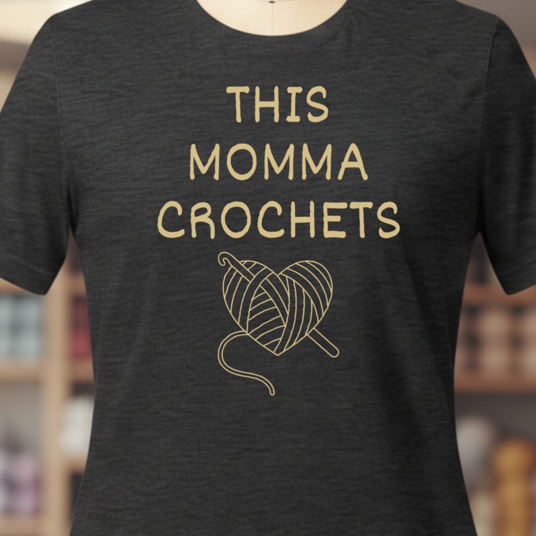 This Mama Crochets T-Shirt Dark Grey t-shirt