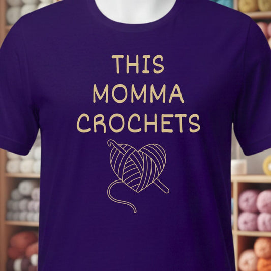 This Mama Crochets Purple T-Shirt.jpg
