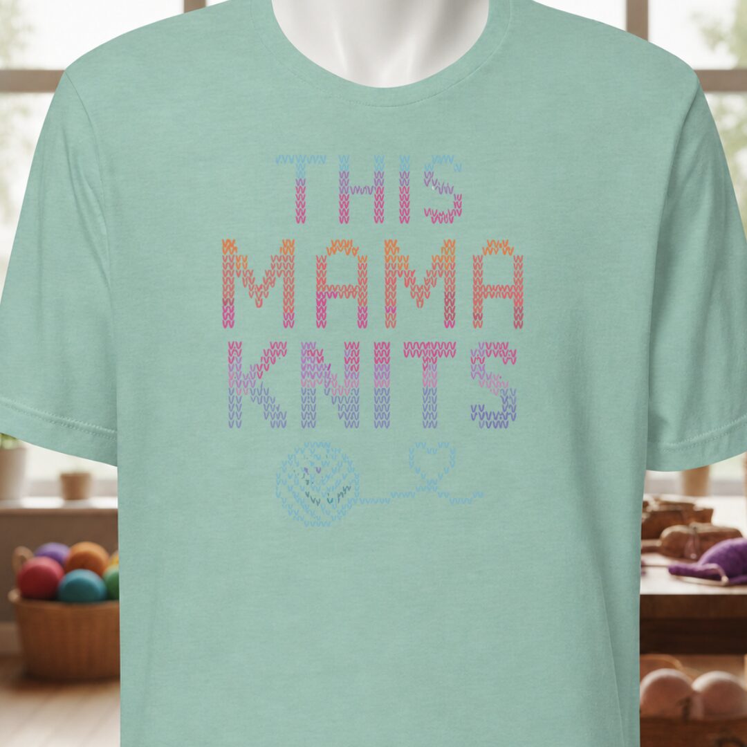 This Mama Knits T-Shirt Sea Breeze t-shirt
