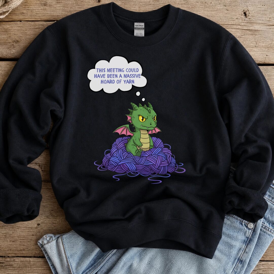 This Meeting Sweatshirt Black t-shirt