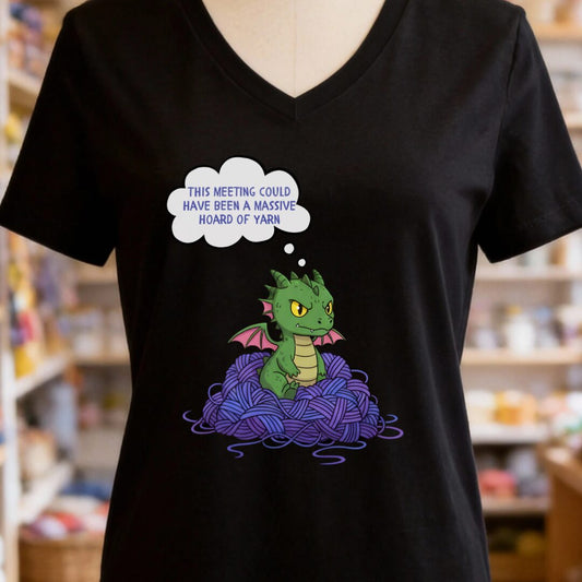 This Meeting V-Neck T-Shirt Black t-shirt