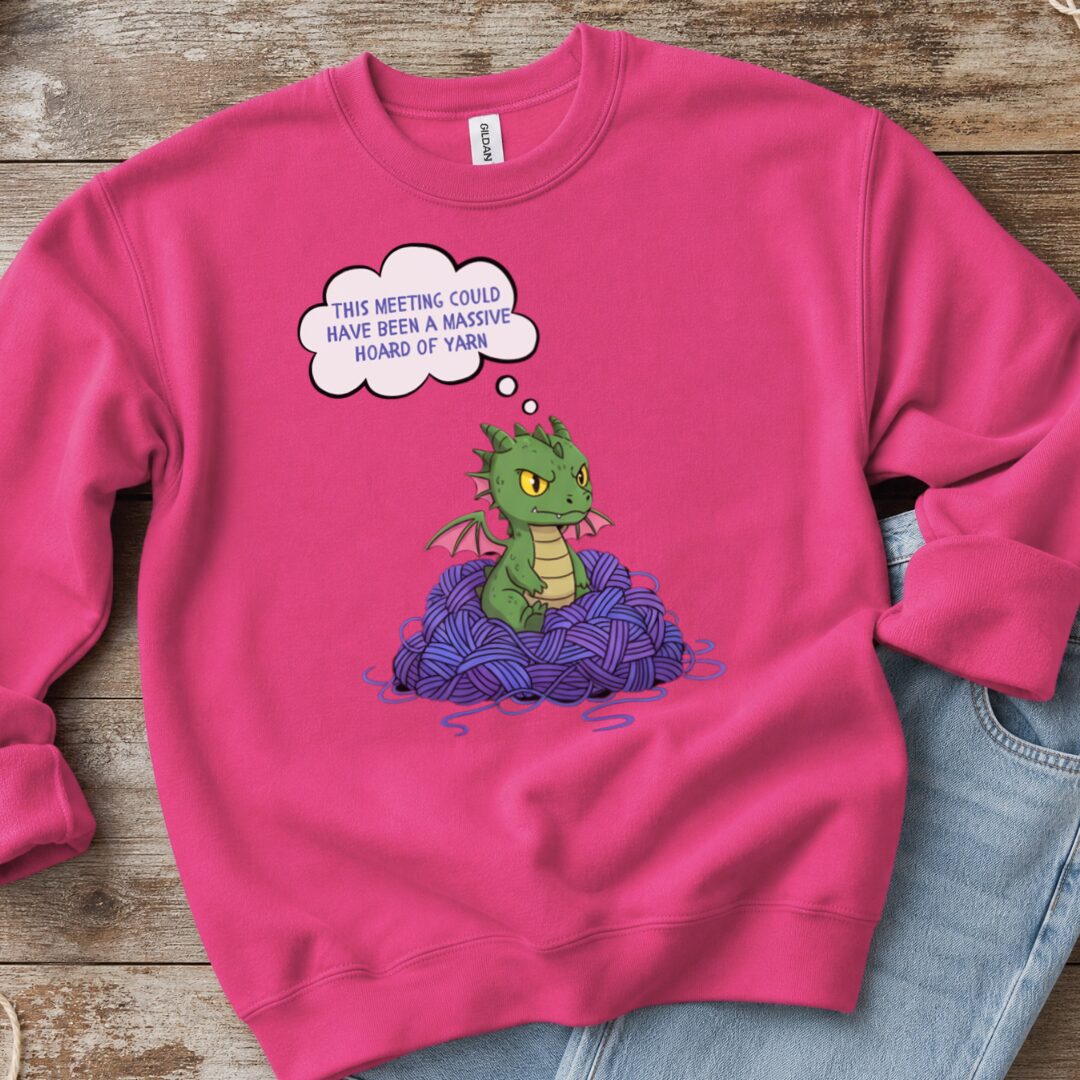 This Meeting Sweatshirt Bright Pink t-shirt