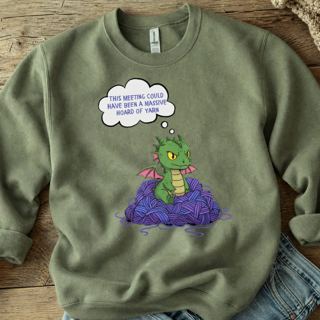 This Meeting Sweatshirt Military Green t-shirt