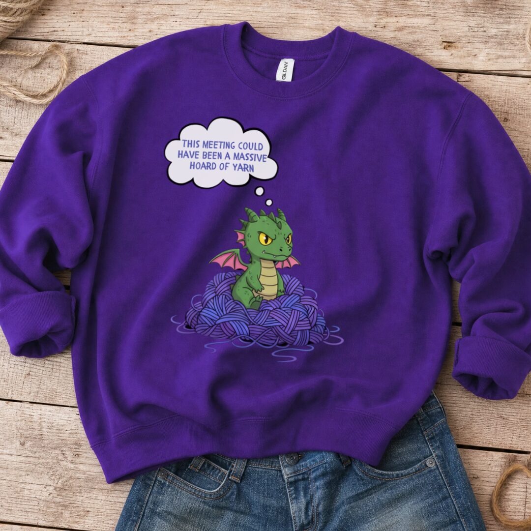 This Meeting Sweatshirt Purple t-shirt