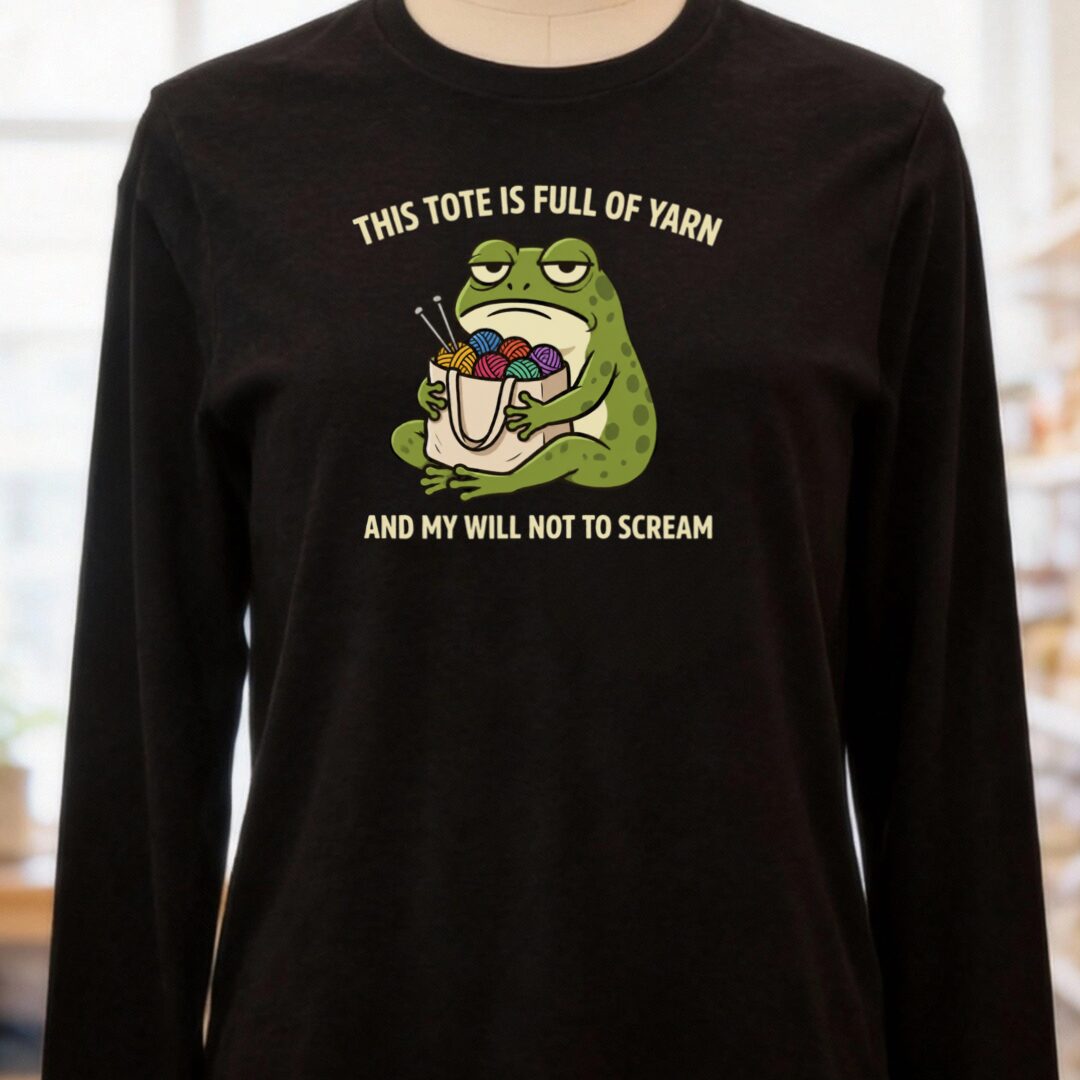 This Tote Long Sleeve Tee Black t-shirt