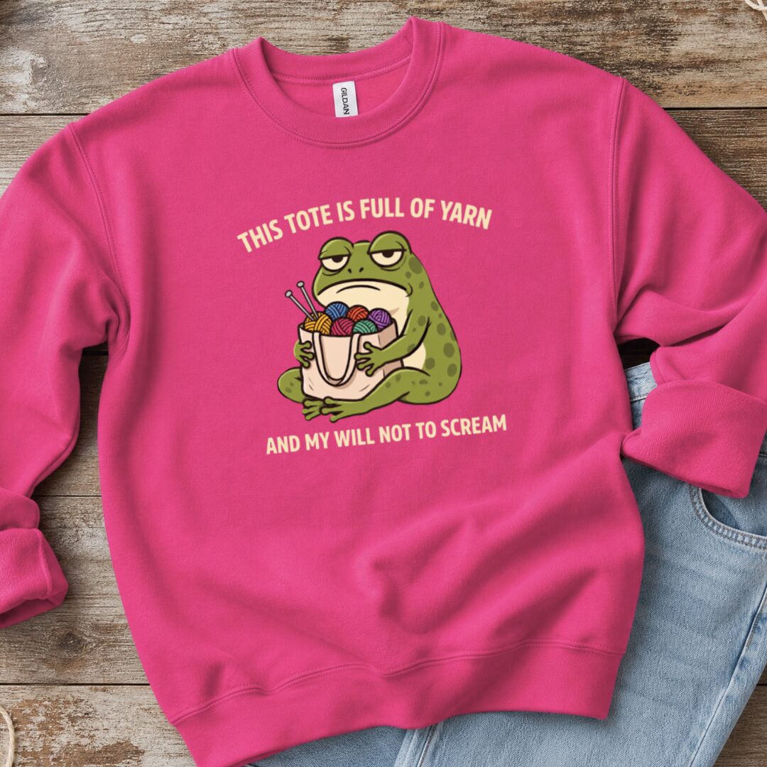This Tote Sweatshirt Bright Pink t-shirt