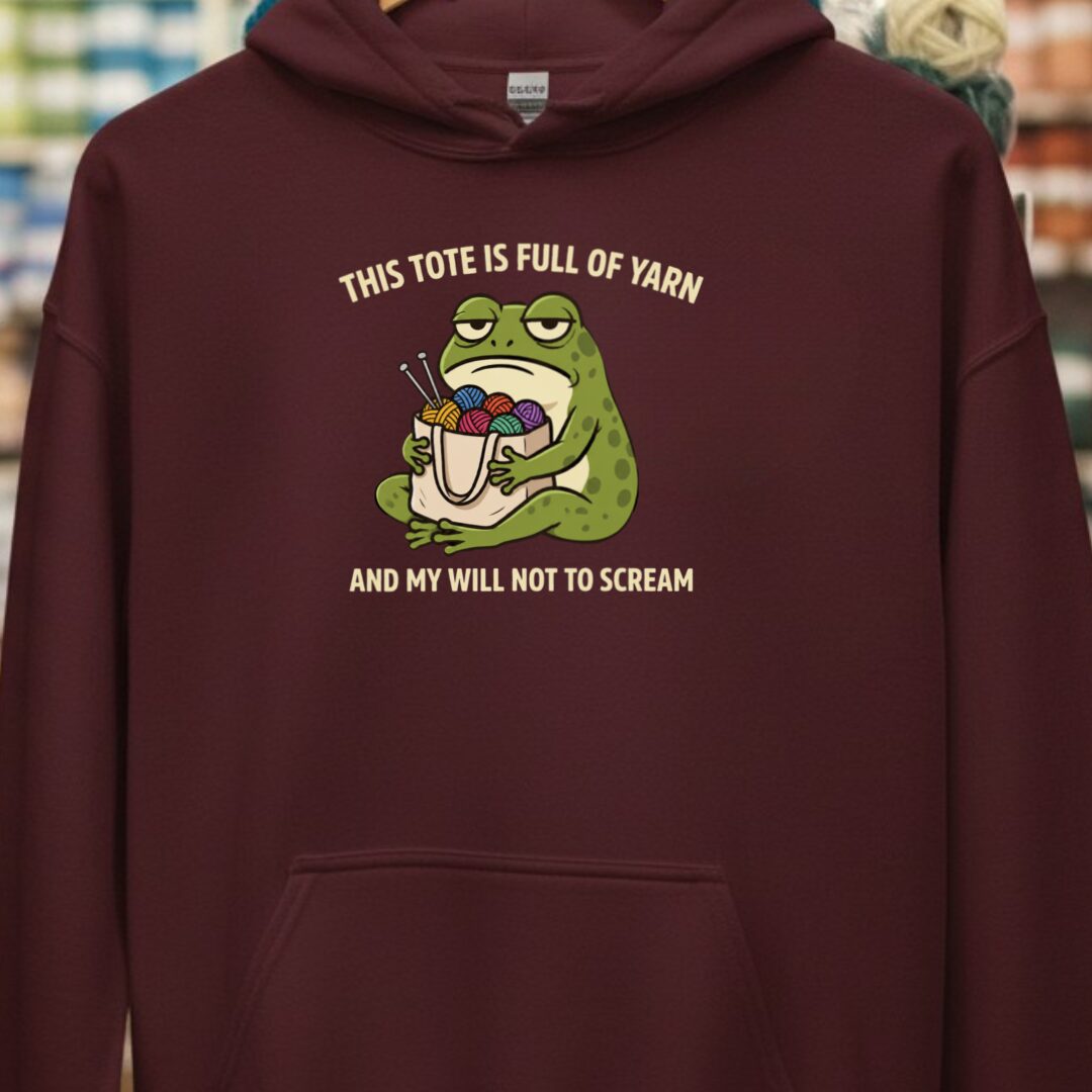 This Tote Hoodie Maroon t-shirt