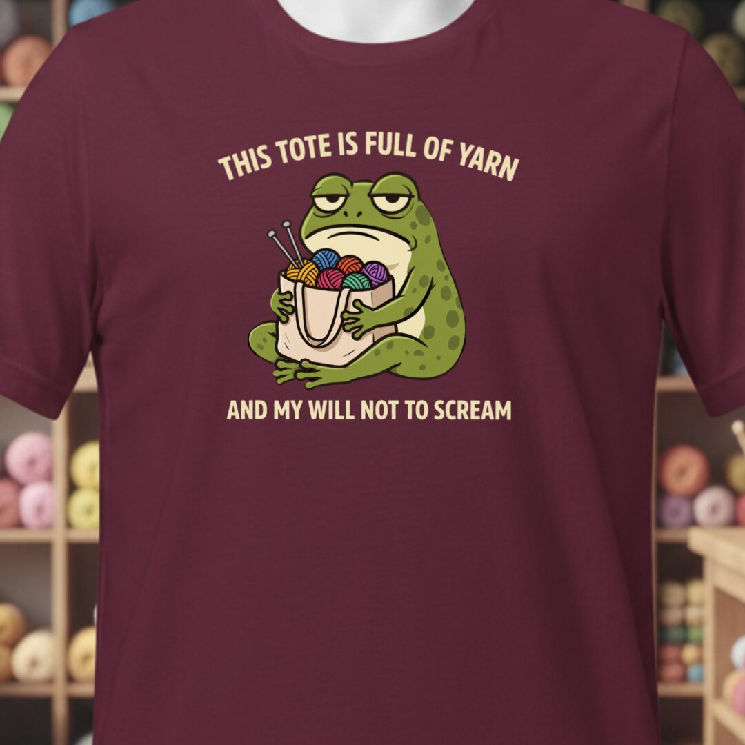This Tote T-Shirt Maroon t-shirt