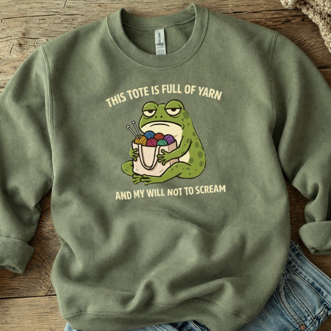 This Tote Sweatshirt Military Green t-shirt