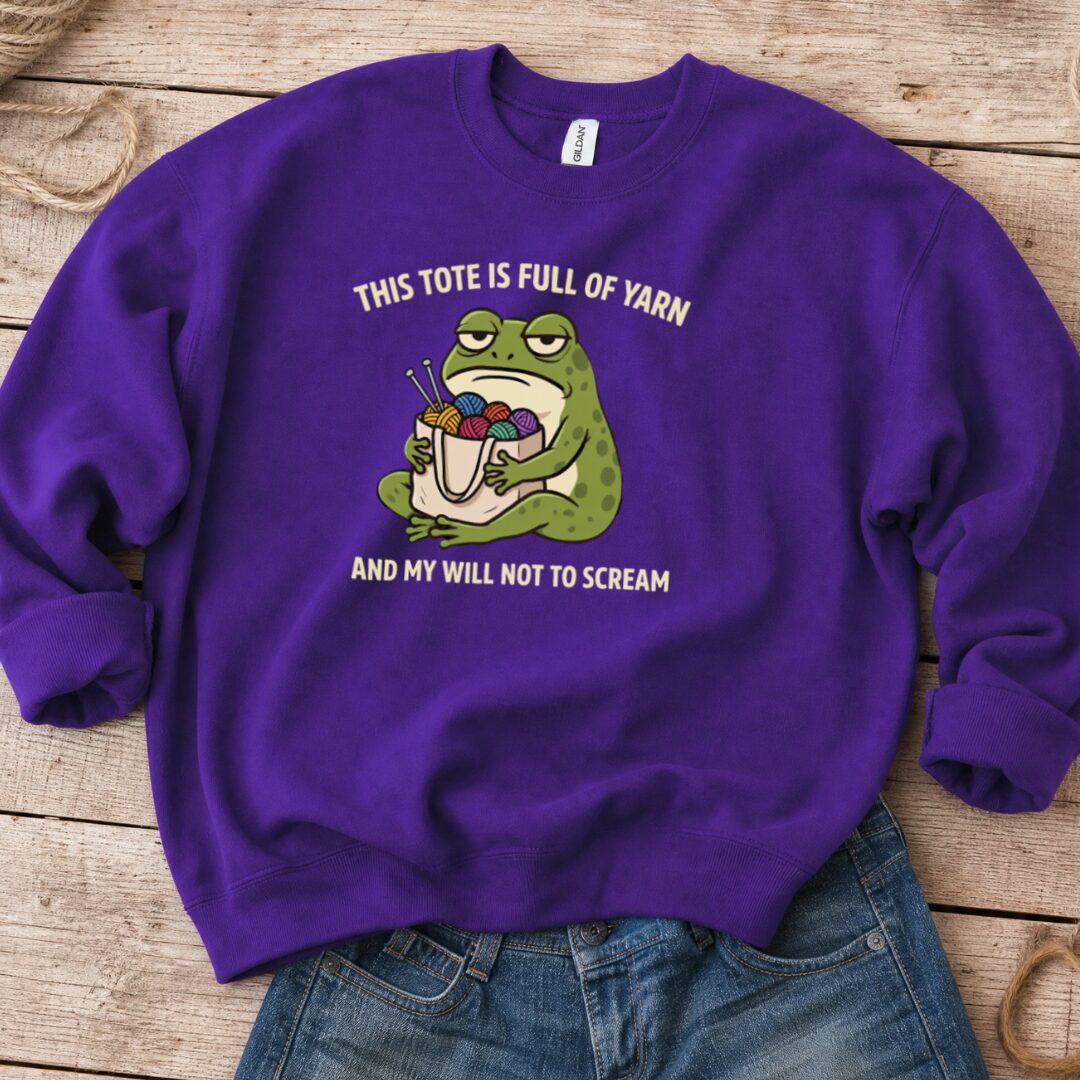 This Tote Sweatshirt Purple t-shirt