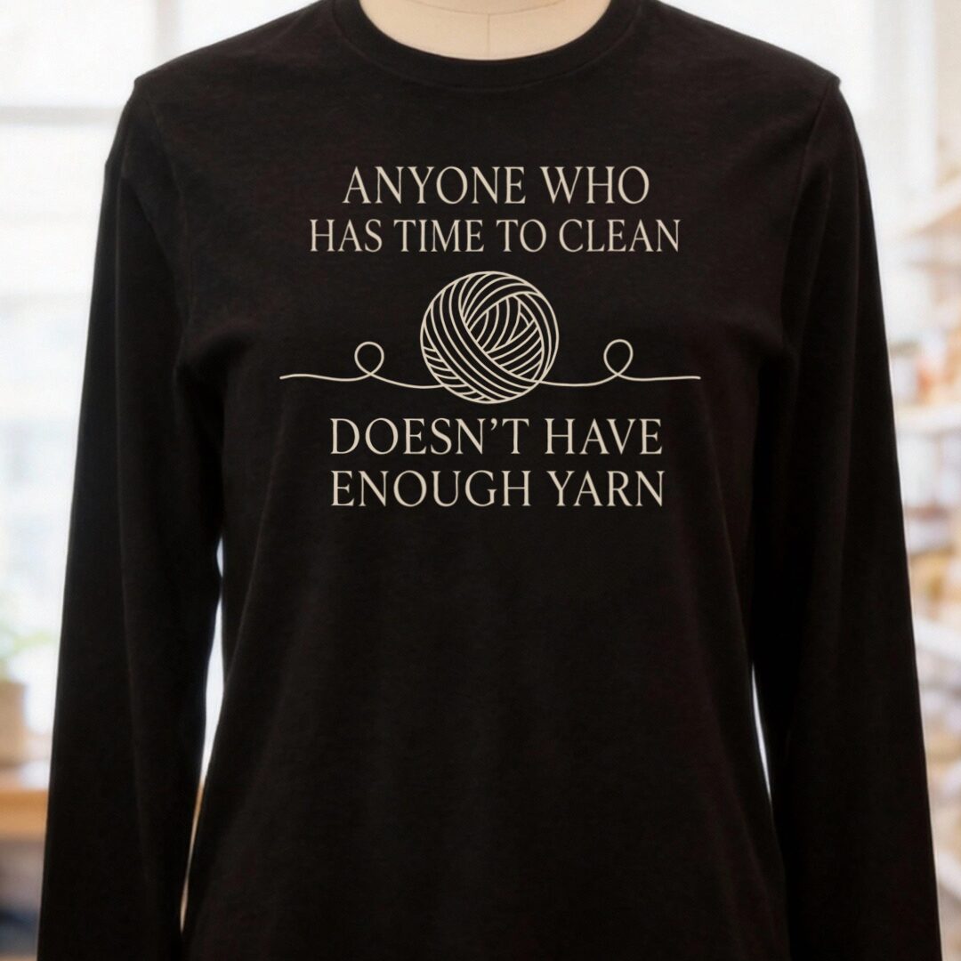 Time To Clean Black Long Sleeve Tee.jpg