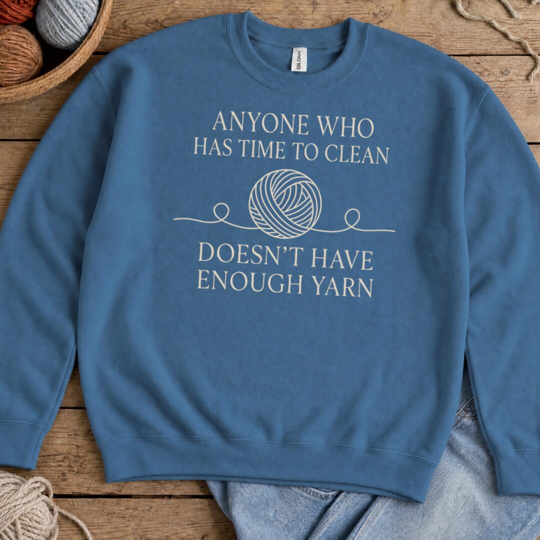 Time To Clean Indigo Blue Sweatshirt.jpg