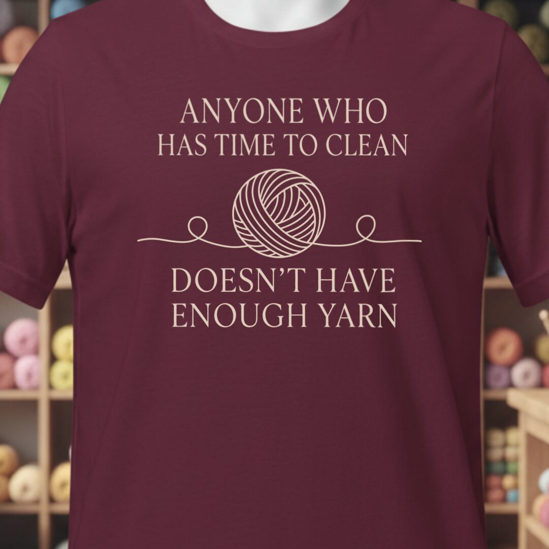 Time To Clean Maroon T-Shirt.jpg