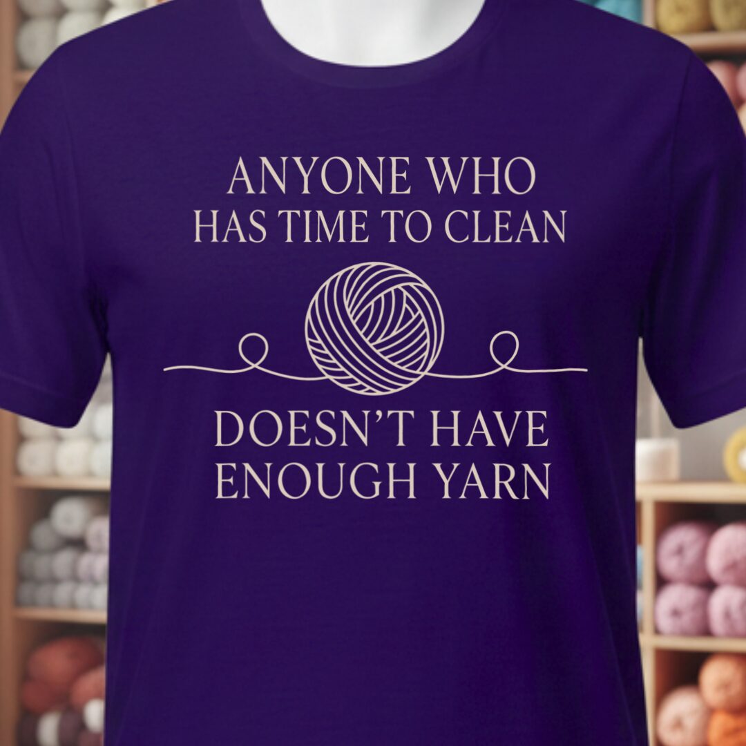 Time To Clean Purple T-Shirt.jpg