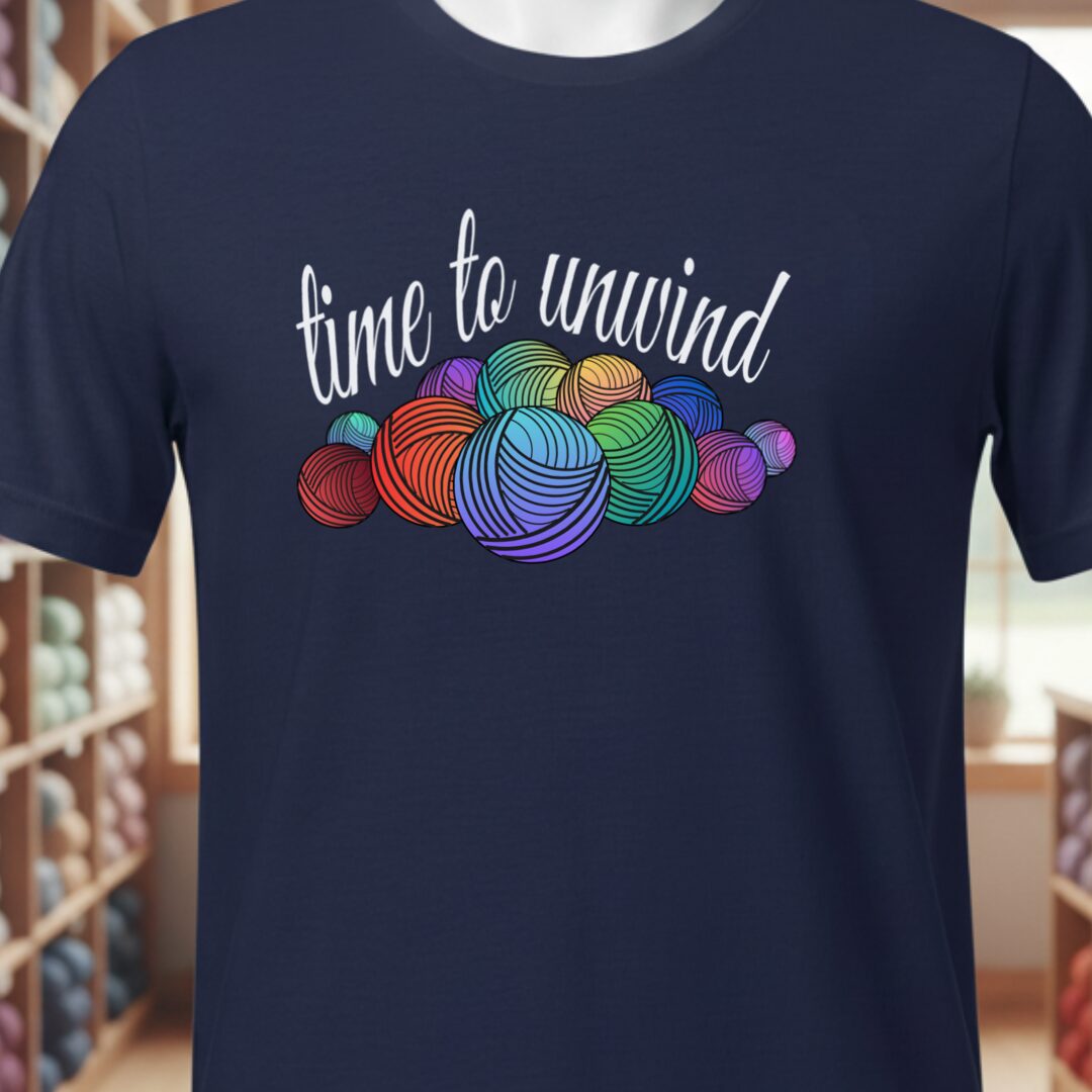 Time To Unwind T-Shirt Navy t-shirt