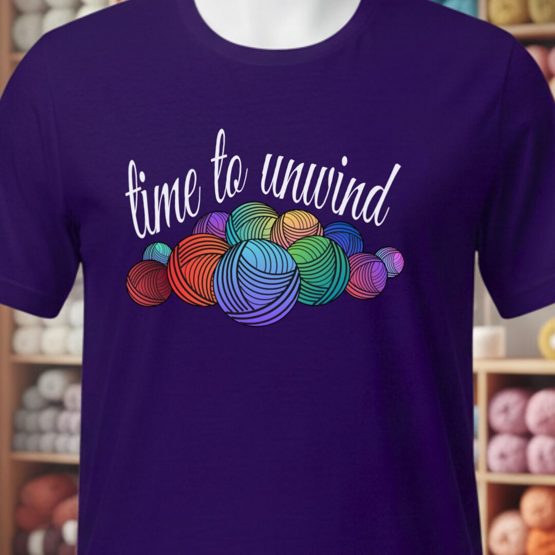 Time To Unwind T-Shirt Purple t-shirt