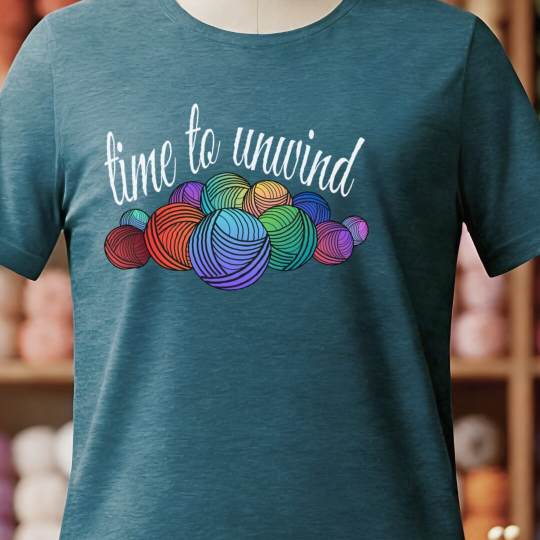 Time To Unwind T-Shirt Teal Blue t-shirt