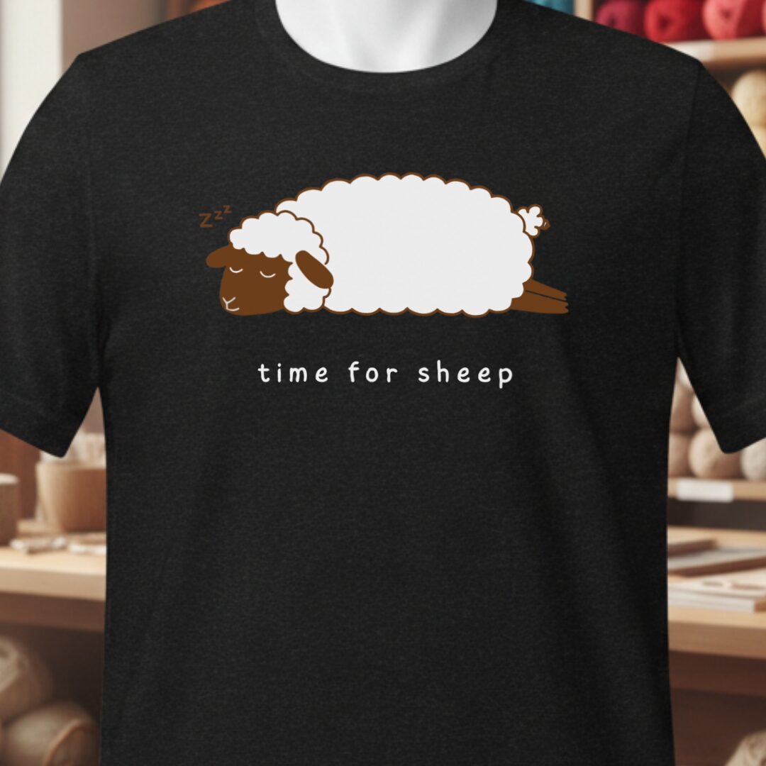 Time for Sheep T-Shirt Black t-shirt