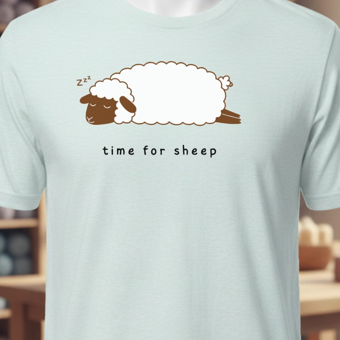 Time for Sheep T-Shirt Ice Blue t-shirt