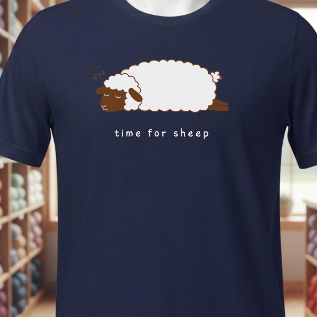 Time for Sheep T-Shirt Navy t-shirt