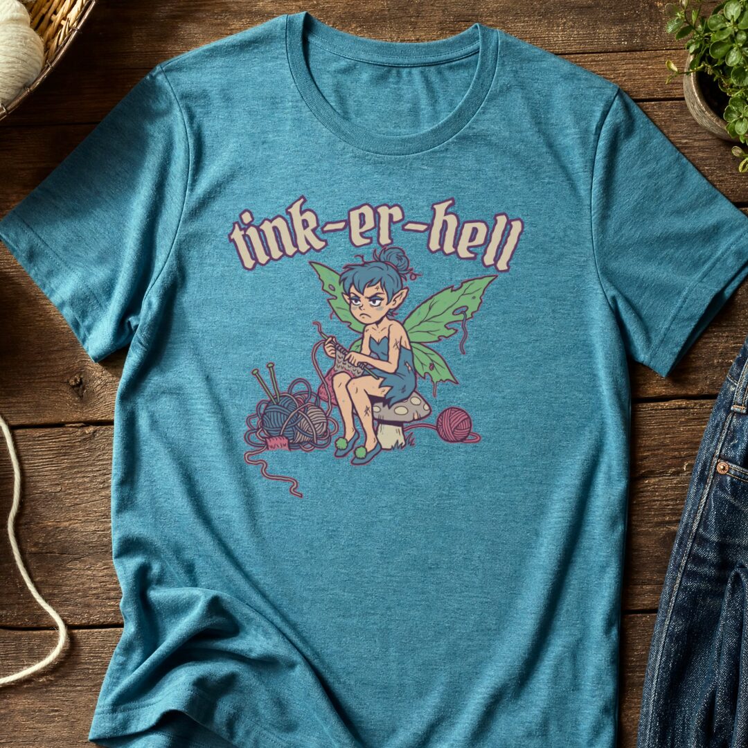 Tink-er-hell T-Shirt Teal Blue t-shirt