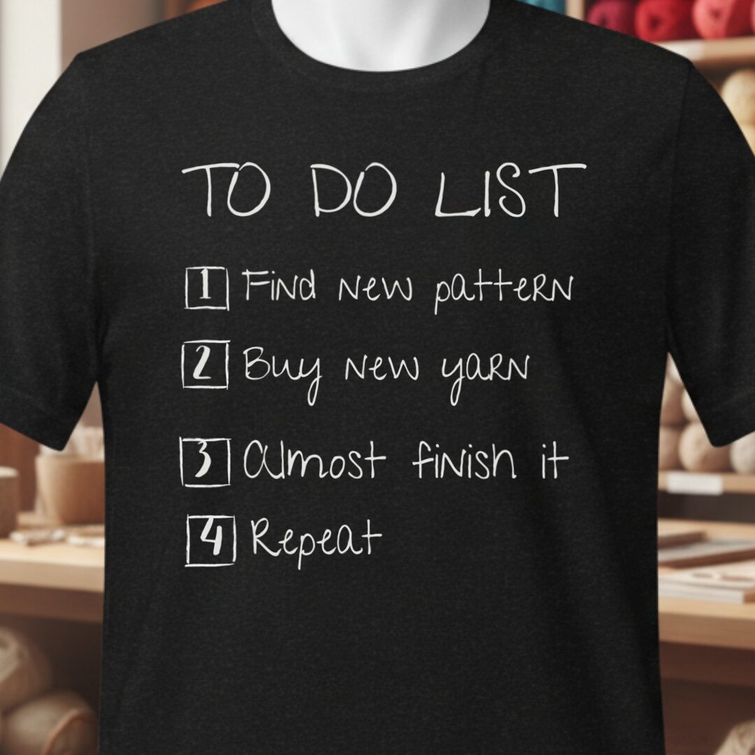 To Do List T-Shirt Black t-shirt