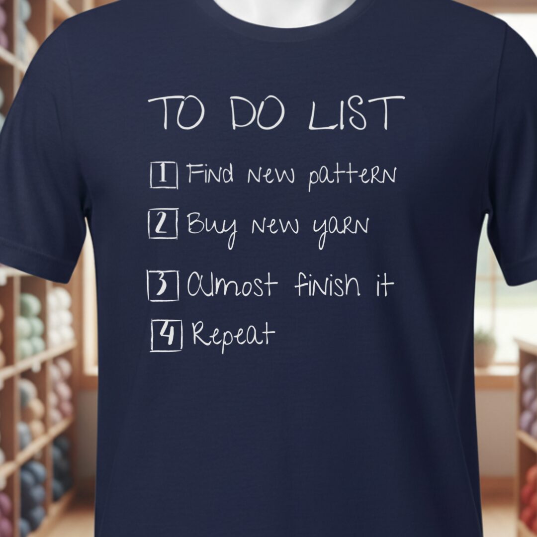 To Do List T-Shirt Navy t-shirt