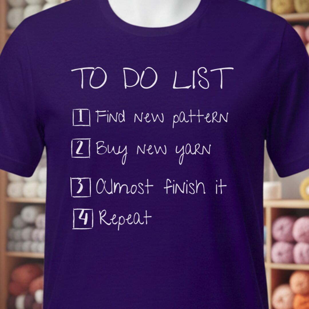 To Do List T-Shirt Purple t-shirt