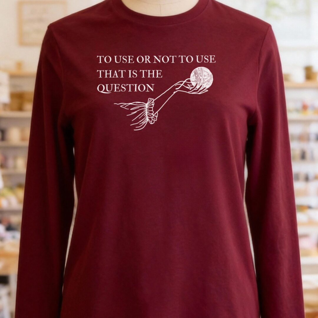 To Use Long Sleeve Tee Maroon t-shirt