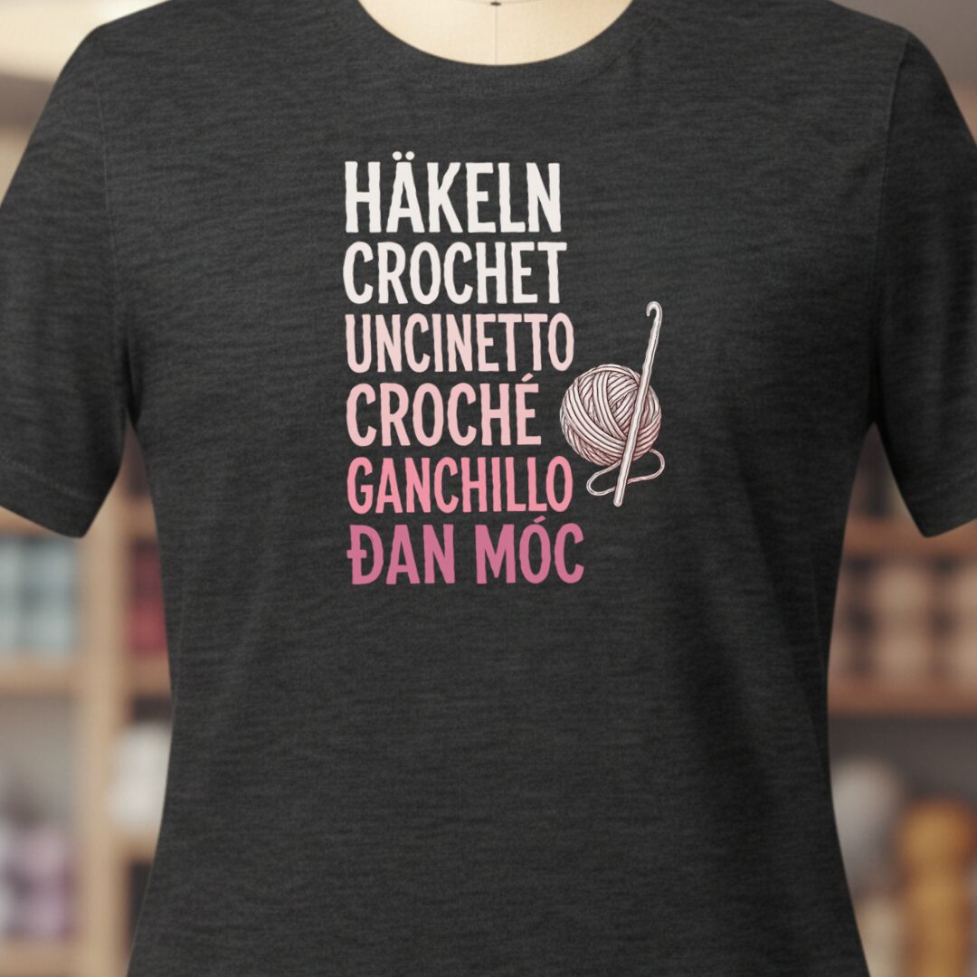 Translate Crochet T-Shirt Dark Grey t-shirt