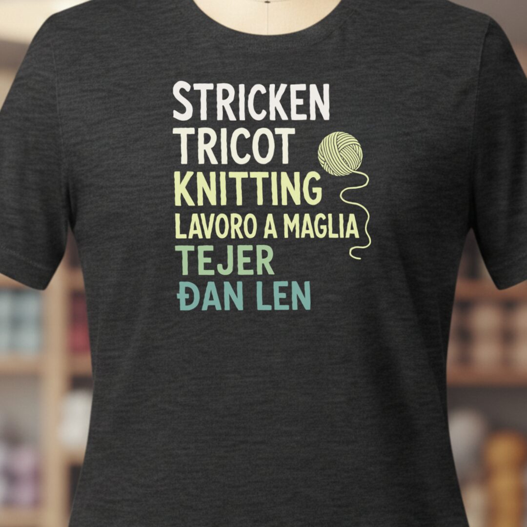 Translate Knitting T-Shirt Dark Grey t-shirt