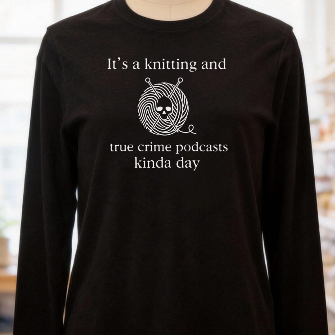 True Crime Long Sleeve Tee Black t-shirt