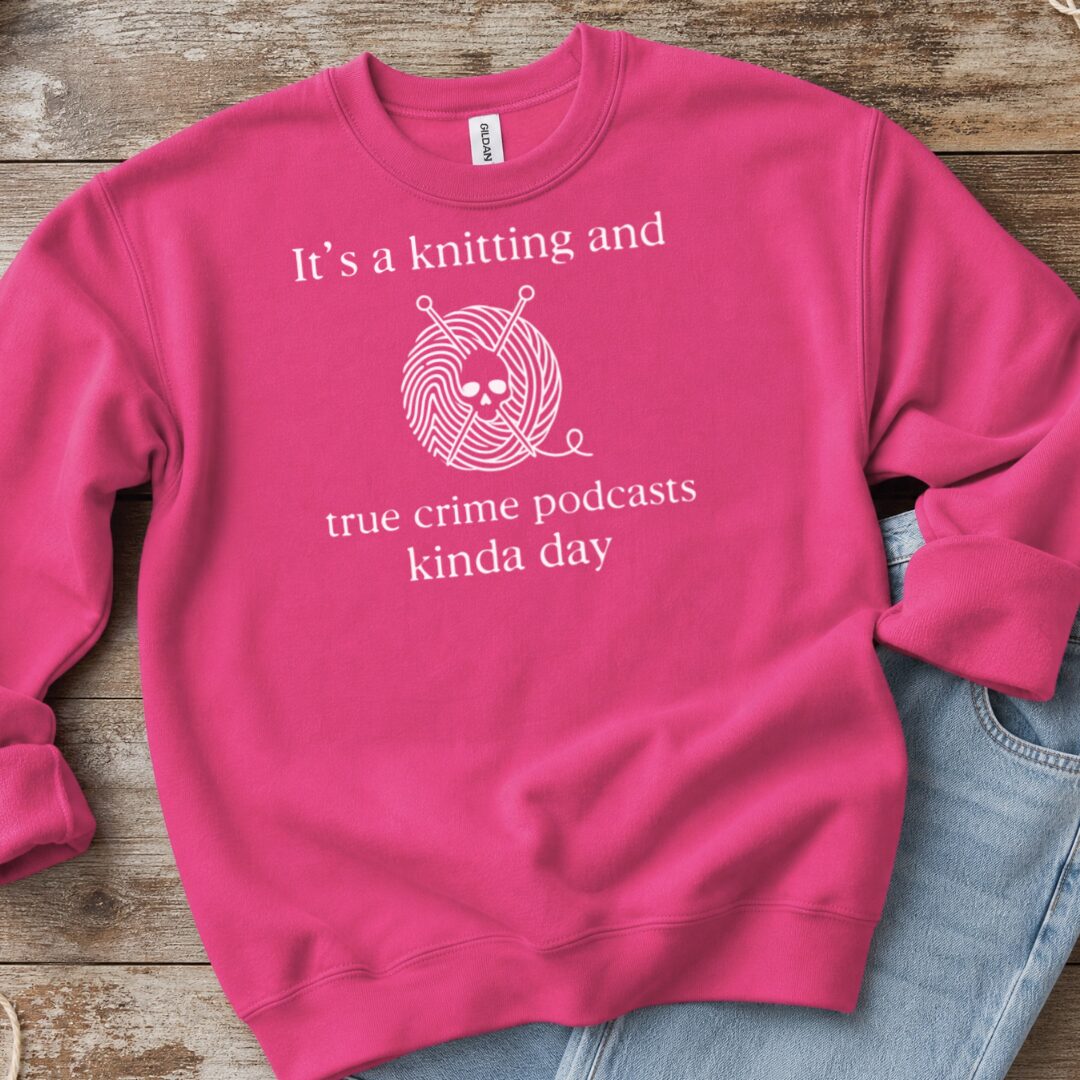 True Crime Sweatshirt Bright Pink t-shirt