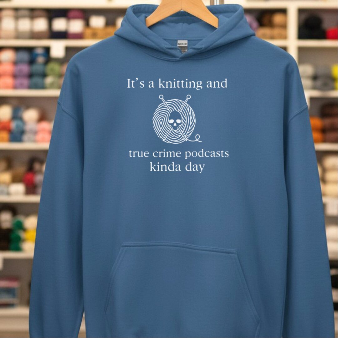 True Crime Hoodie Indigo Blue t-shirt