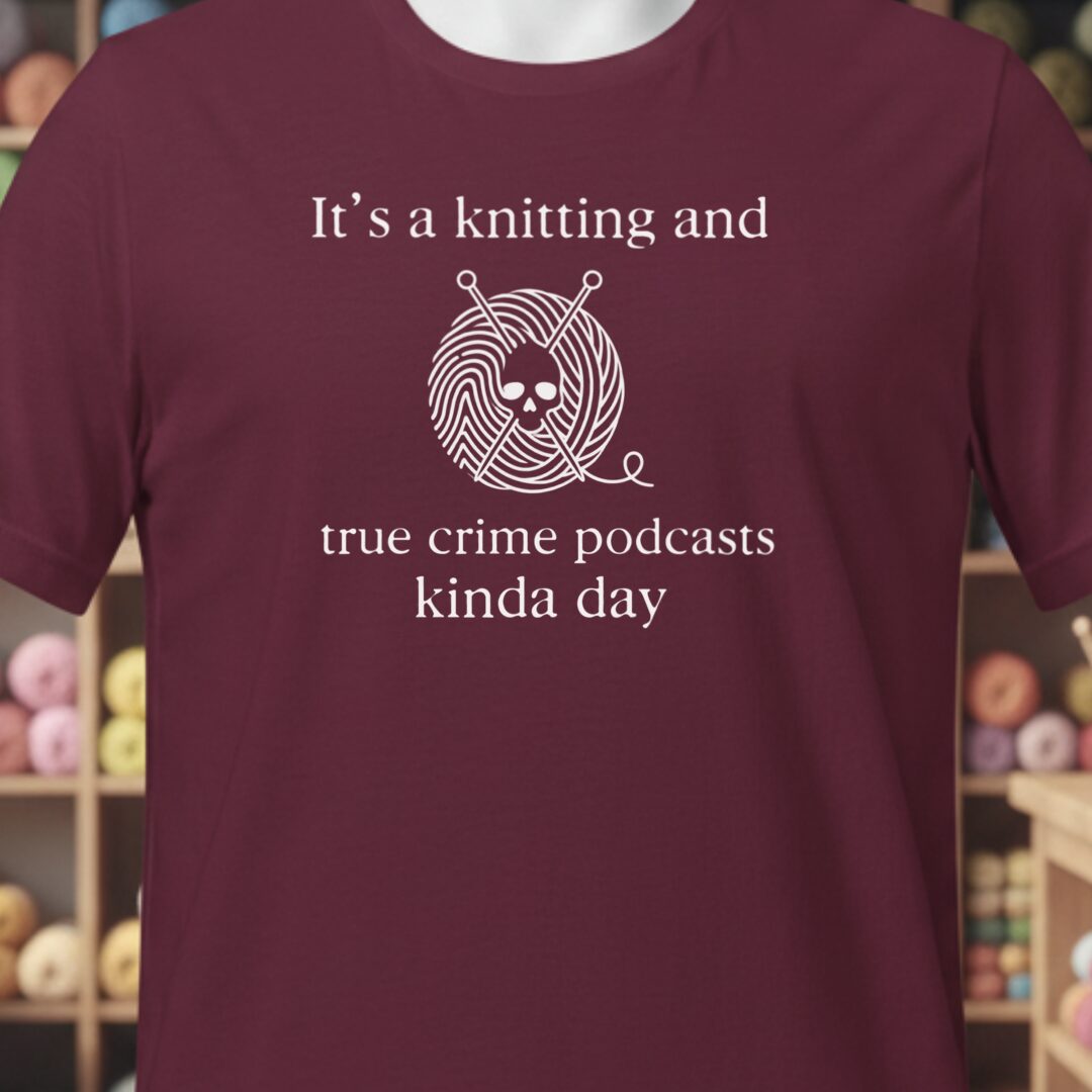 True Crime T-Shirt Maroon t-shirt