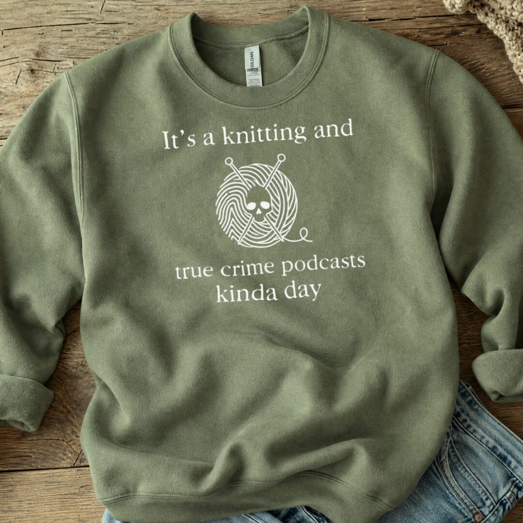True Crime Sweatshirt Military Green t-shirt