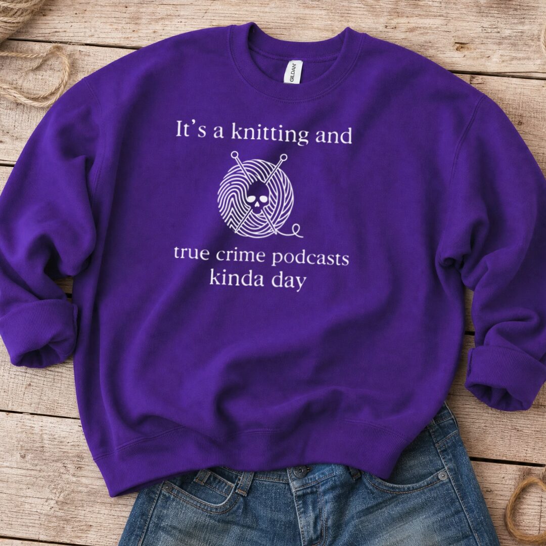 True Crime Sweatshirt Purple t-shirt