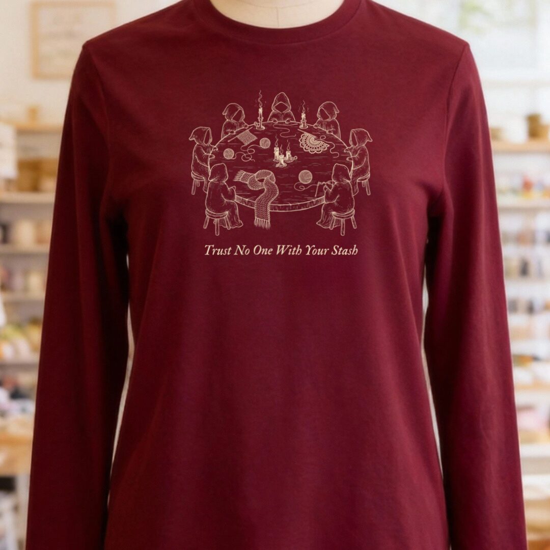 Trust No One Maroon Long Sleeve Tee.jpg