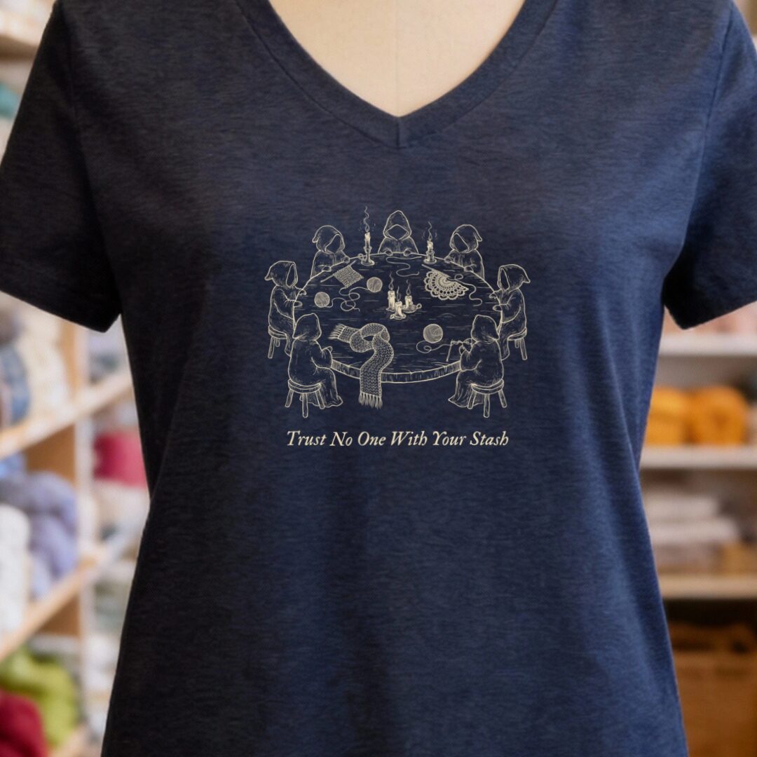 Trust No One Navy V Neck.jpg