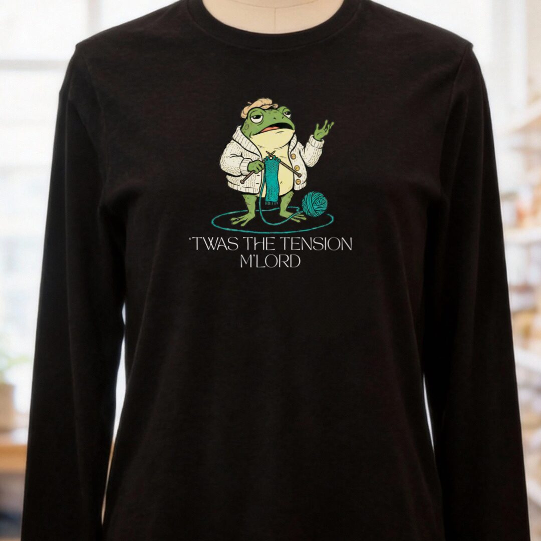 'Twas The Tension Black Long Sleeve Tee.jpg