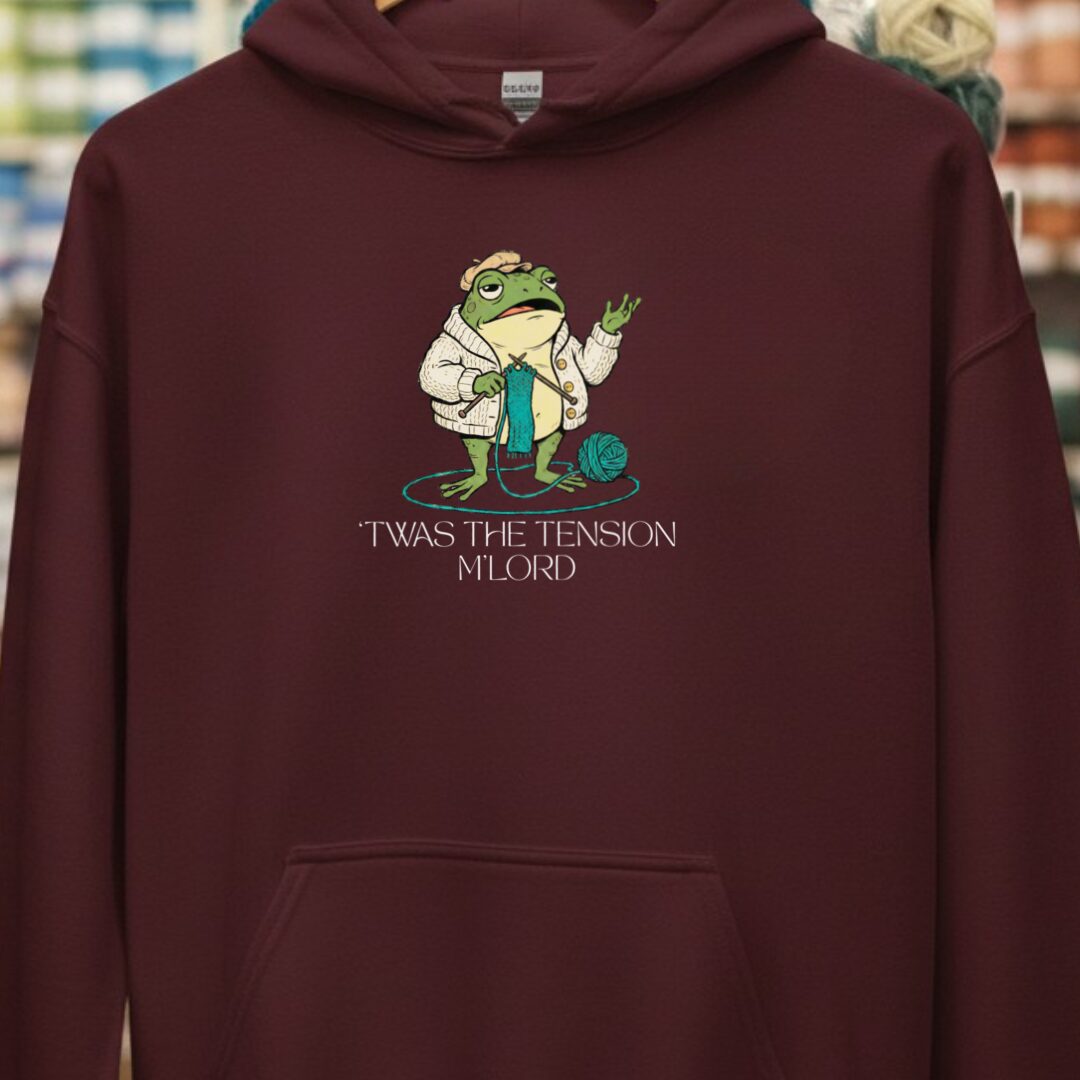 'Twas The Tension Maroon Hoodie.jpg