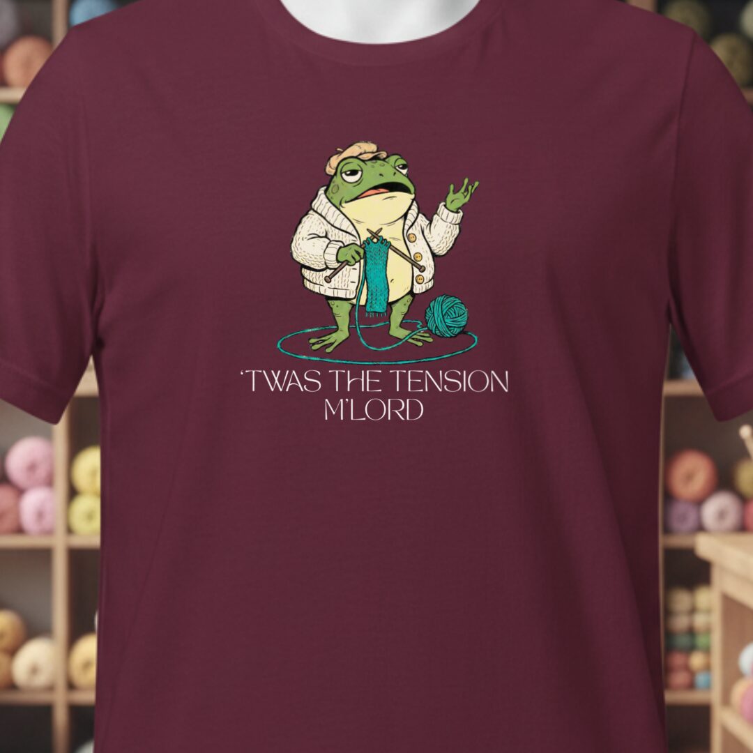 'Twas The Tension T-Shirt Maroon t-shirt